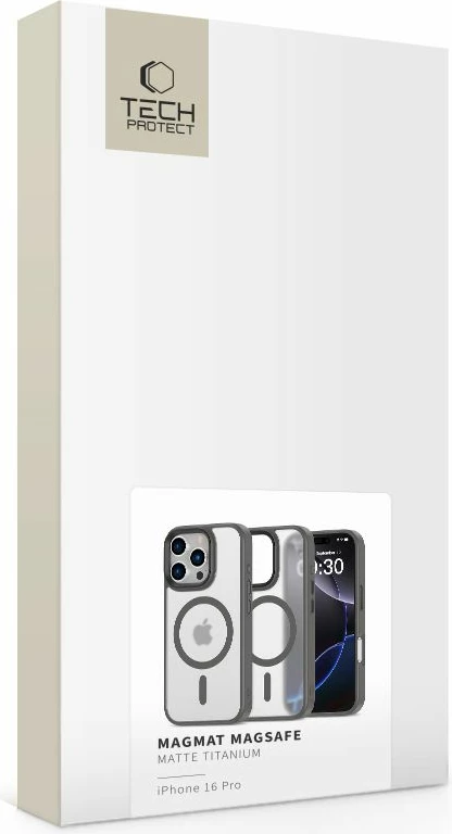 Mbështjellës Tech-Protect MagMat MagSafe për iPhone 16 Pro, titanium