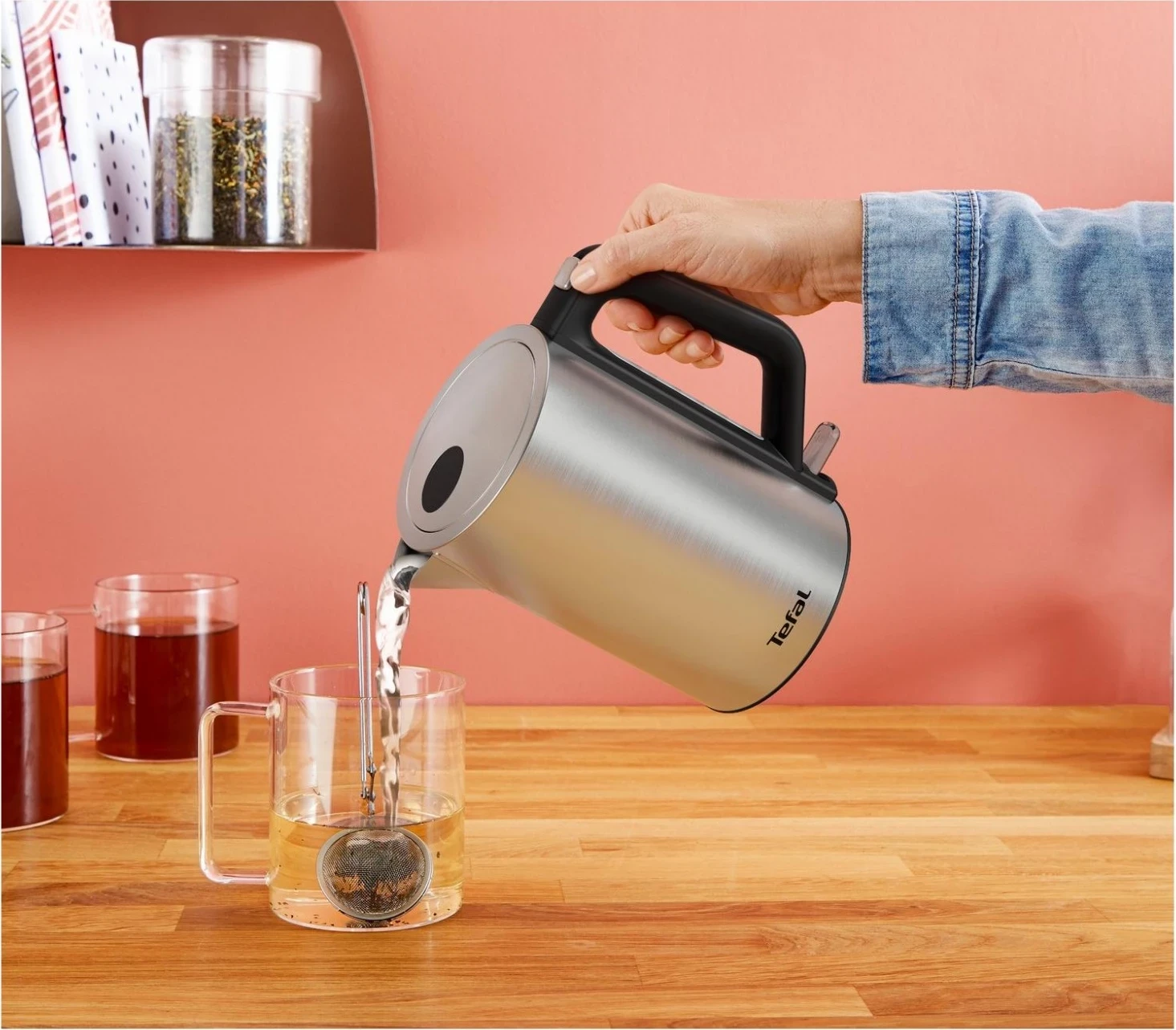 Çajnik elektrik Tefal KI513D10, ngjyrë argjendi