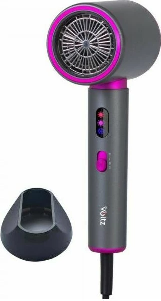 Tharëse flokësh Brock Oliver Voltz 55OV51100R, 2200 W, me jonizues, gri/rozë, me bazë