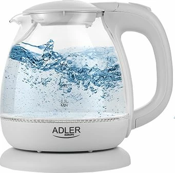 Çajnik elektrik Adler 1283G 1L 1100W qelqi, gri