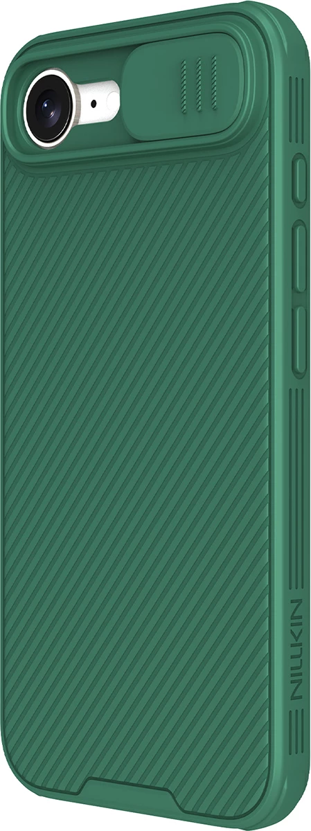Mbështjellës Nillkin CamShield Pro për iPhone 16e, i gjelbër