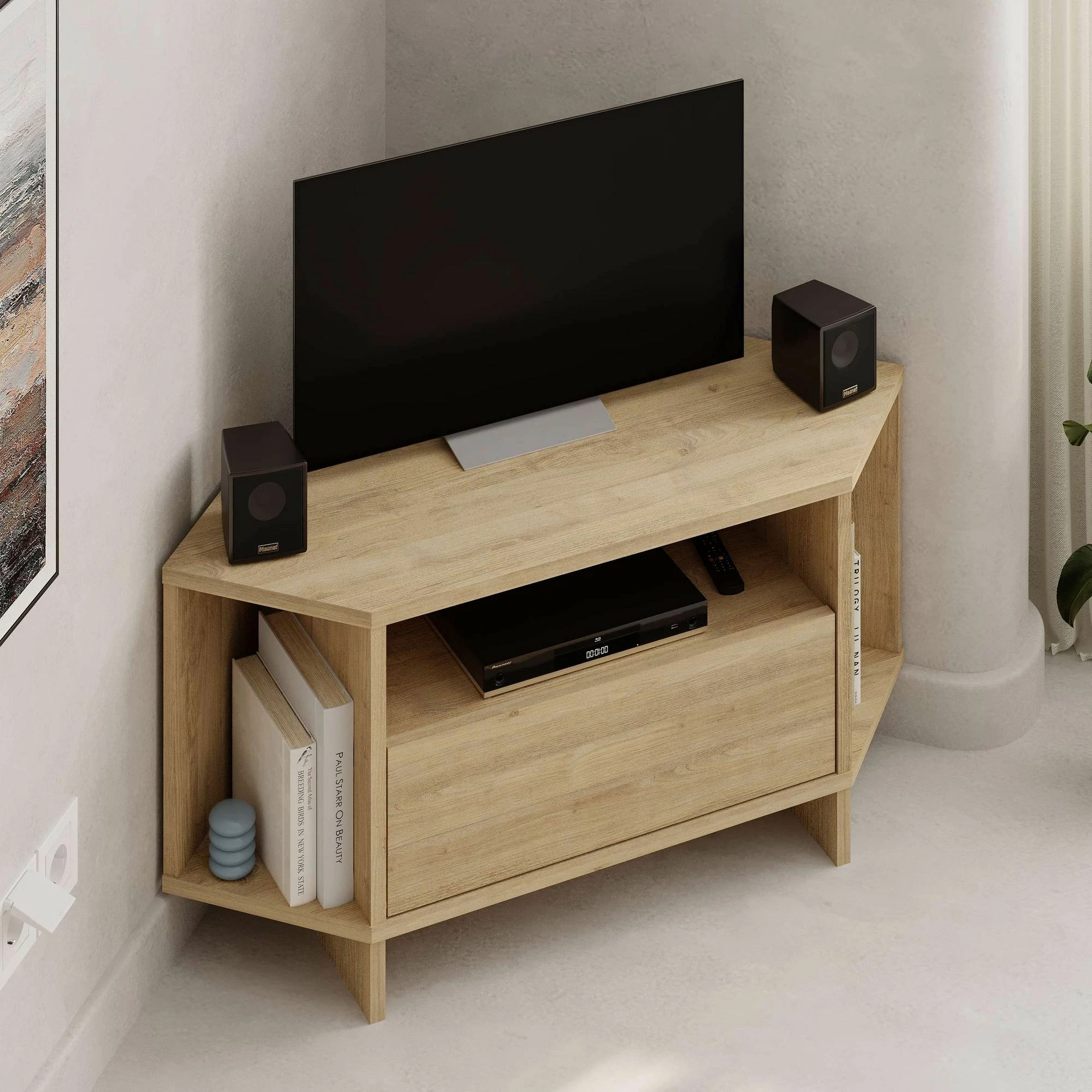 Komodë TV, ngjyrë lisi Sapphire, Skye Decor, Viva