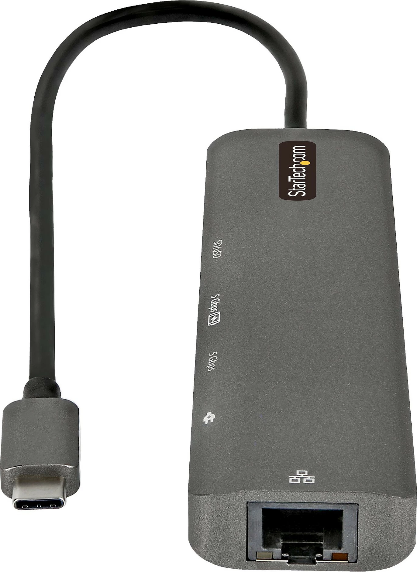 Adapter Hub USB-C StarTech, HDMI 4K 60Hz, Gigabit Ethernet, 100W USB-C PD, SD/microSD, 2x USB-A 5Gbps, i zi/hiri