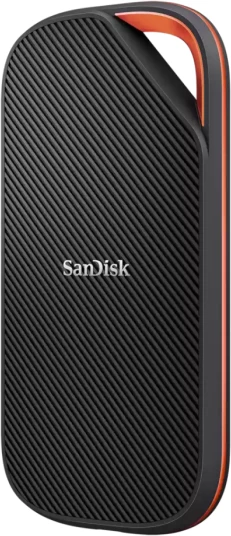 SSD ekstern SanDisk Extreme PRO SDSSDE82-4T00-G25 4TB NVMe USB4 USB-C, e zezë/portokalli, me kabllo USB-C