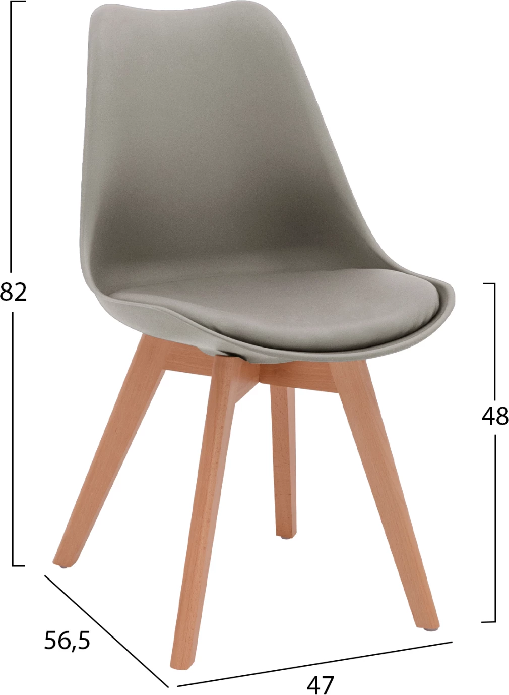 Set tavolinë me karrige, ngjyrë gri, FH11693.10, Φ90x74 cm