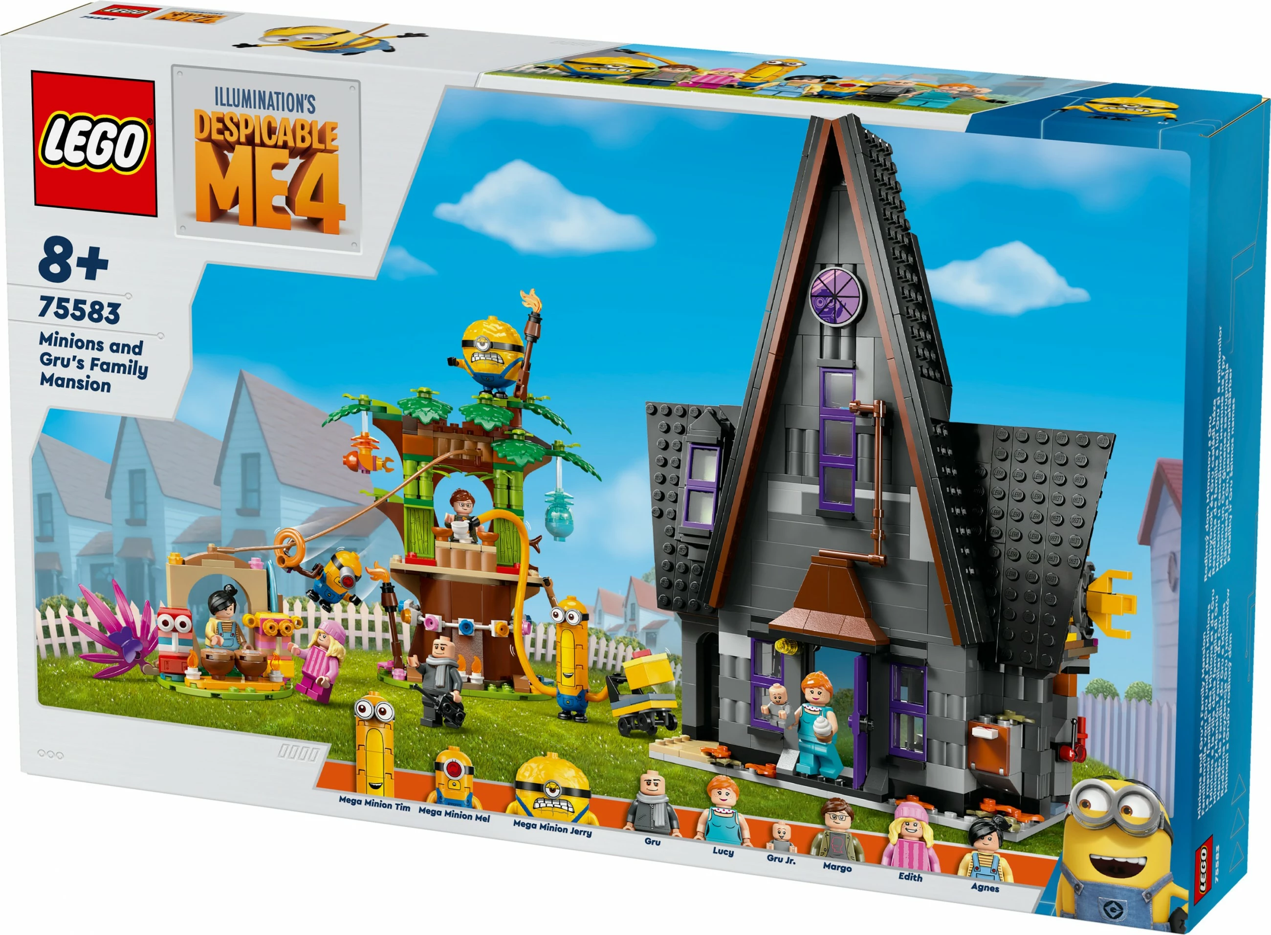 Set ndërtimi LEGO Minions dhe Shtëpia e Familjes së Gru-së, 868 pjesë, 1.31 kg