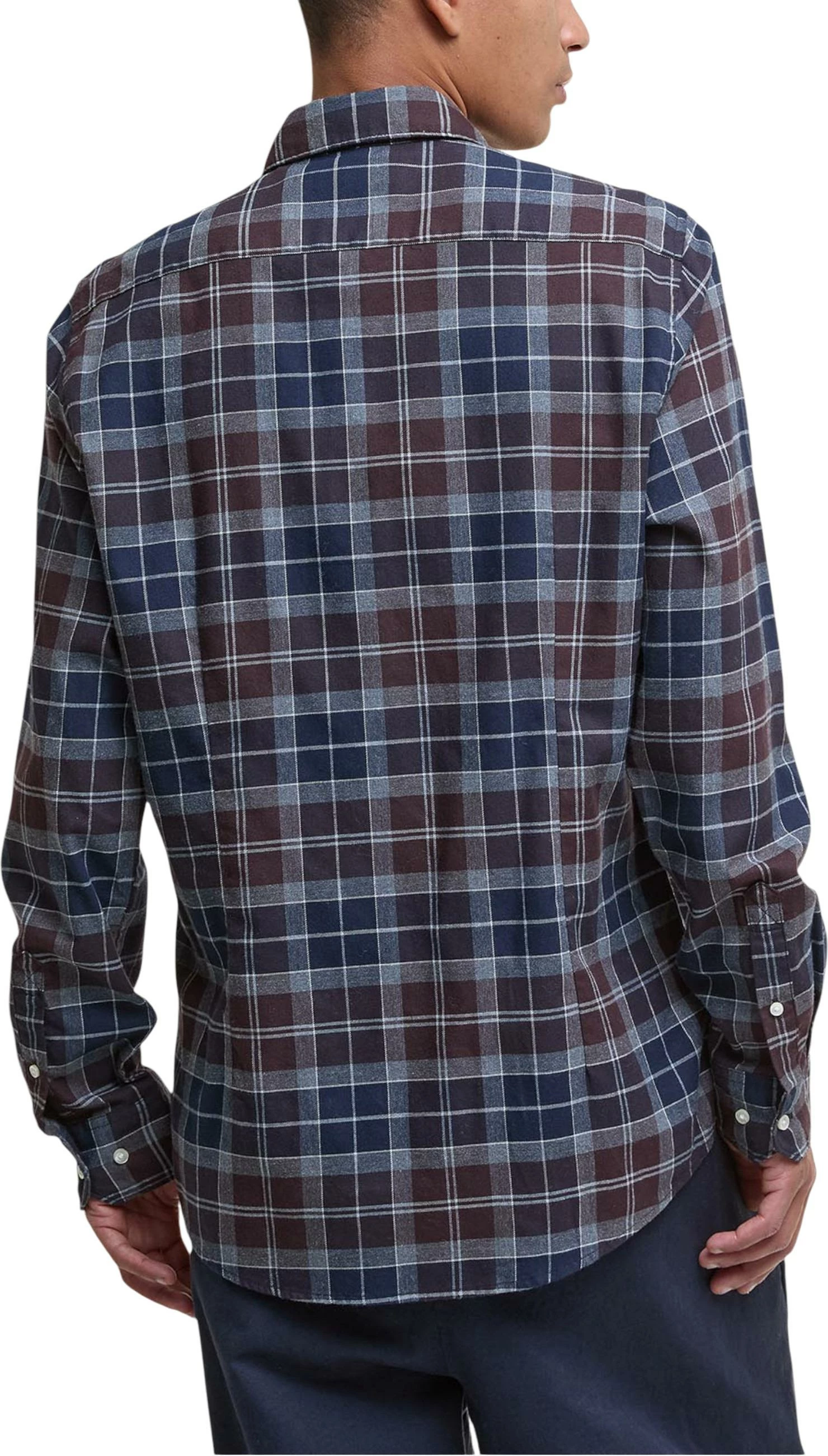 Këmishë për meshkuj Barbour Fortrose MSH4991, blu-kafe [Madhësia: M]