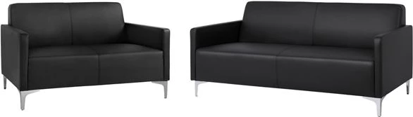 Set divanësh 2 pjesë, 3 & 2 ulëse, ngjyrë e zezë, Nellie FH11274.01