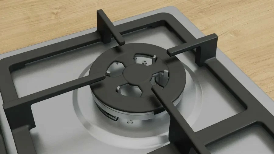 Pjatë gazi Bosch PGH6B5K90, inox, 4 zona gatimi