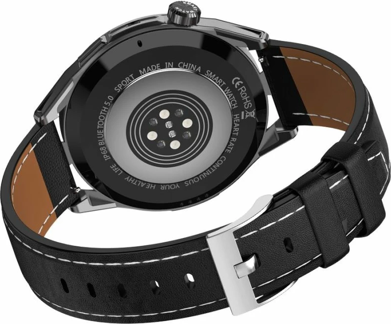 Smartwatch Rubicon unisex, e zezë