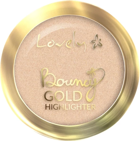 Highlighter Lovely Bouncy Highlighter Face Illuminator Gold, 1 copë
