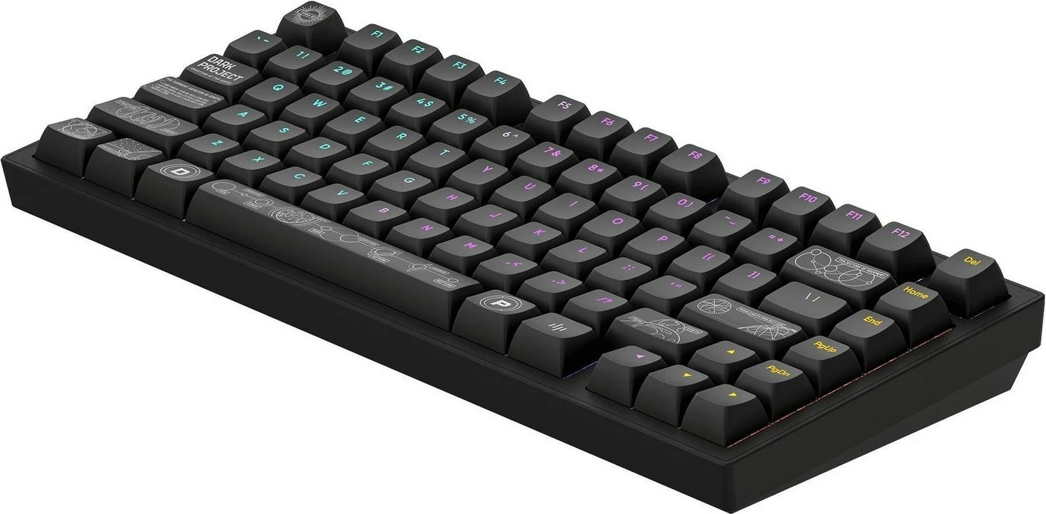 Tastierë Dark Project ALU Terra Nova Wireless, RGB, e zezë