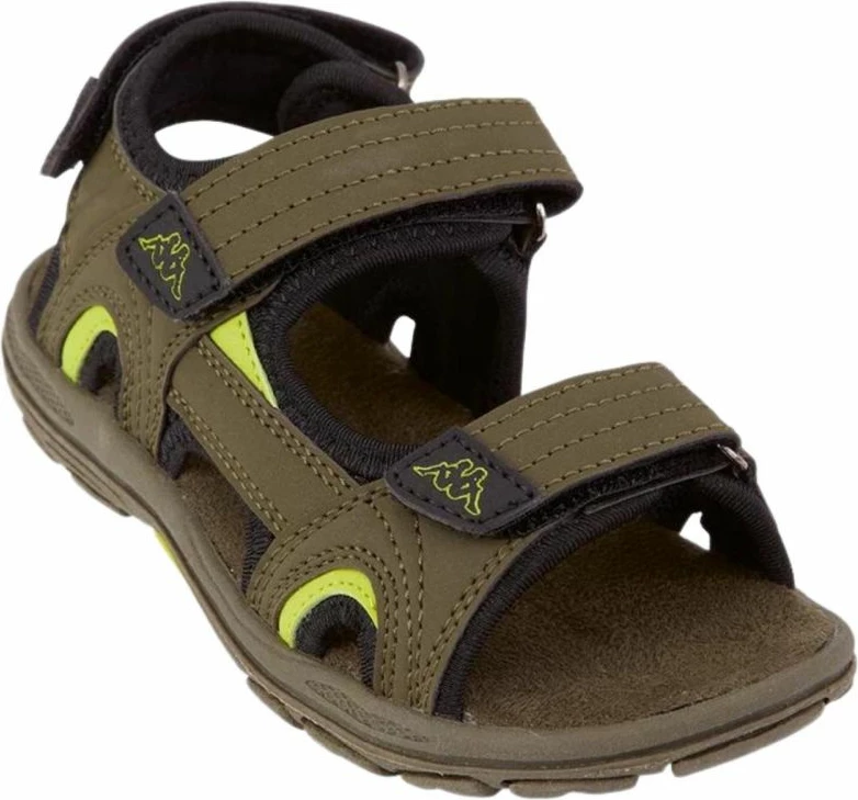Sandale për djem Kappa, ngjyrë kafe dhe jeshile
