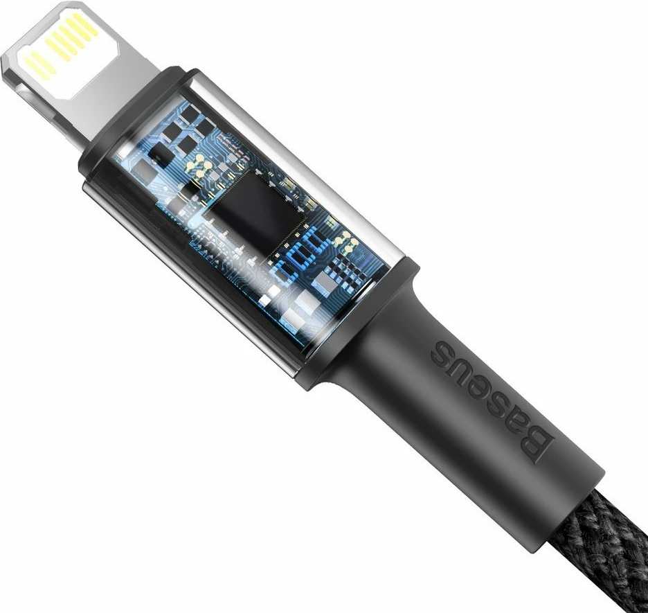 Kabllo Baseus CATLGD-01 USB-C në Lightning, 1m, 20W, e zezë