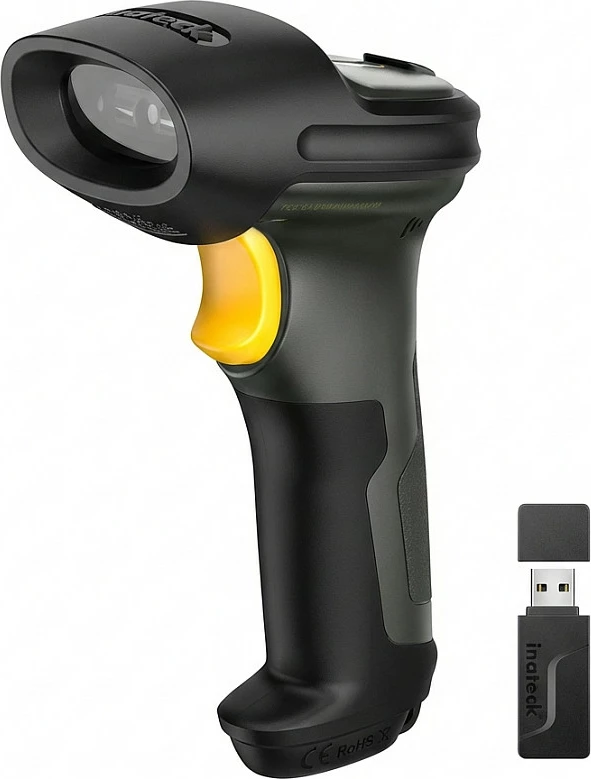 Skaner barkodesh Inateck P7, me marrës USB, dark gray