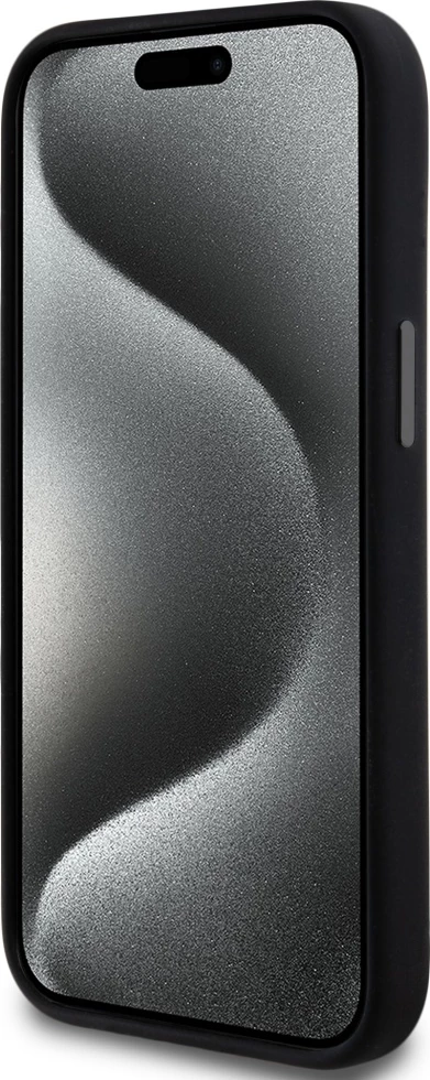 Mbështjellës DKNY Liquid Silicone MagSafe për iPhone 14/15/13, i zi