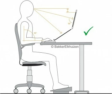 Mbështetëse këmbësh BakkerElkhuizen Basic 952, rregullim 8-29cm, e zezë