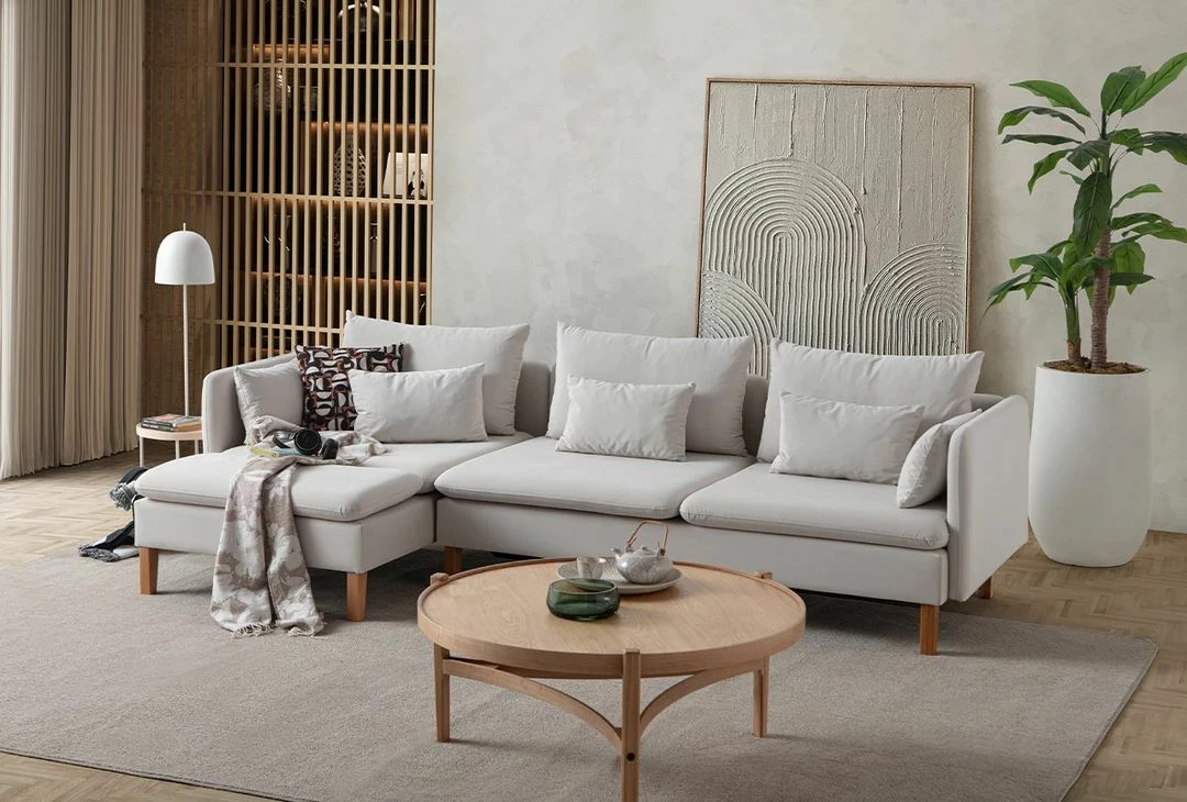 Këndare Flexy Relax, kadife krem, Atelier del Sofa