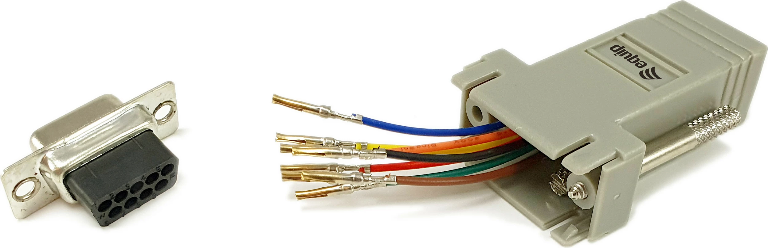 Adapter serial DB9 në RJ45 EQUIP 133388, femër, gri