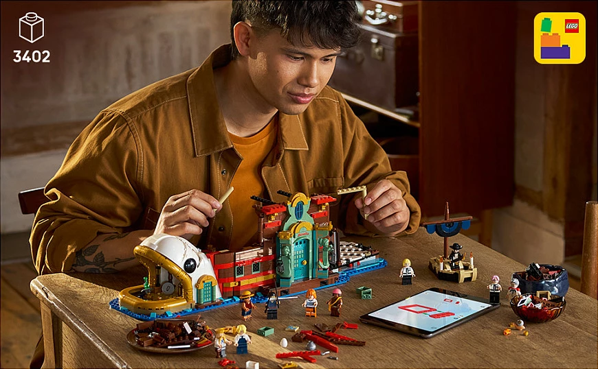 Set ndërtimi LEGO ONE PIECE The Baratie Floating Restaurant 75640, 3402 copë, 18+, multikolor