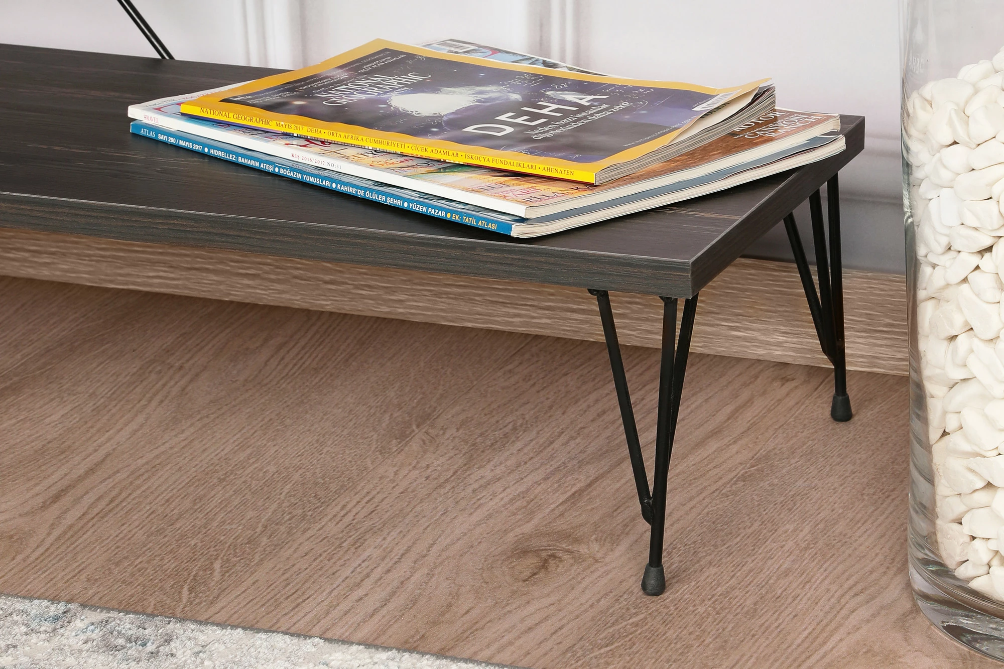 Komodë TV Hanah Home, Street, ngjyrë kafe e errët