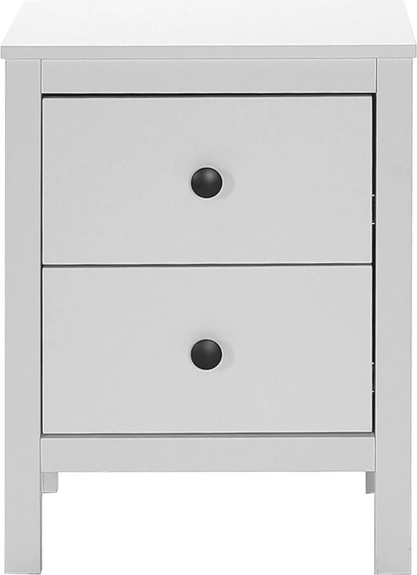 Komodinë Hanah Home, Kmd-992-Bb-1, ngjyrë e bardhë