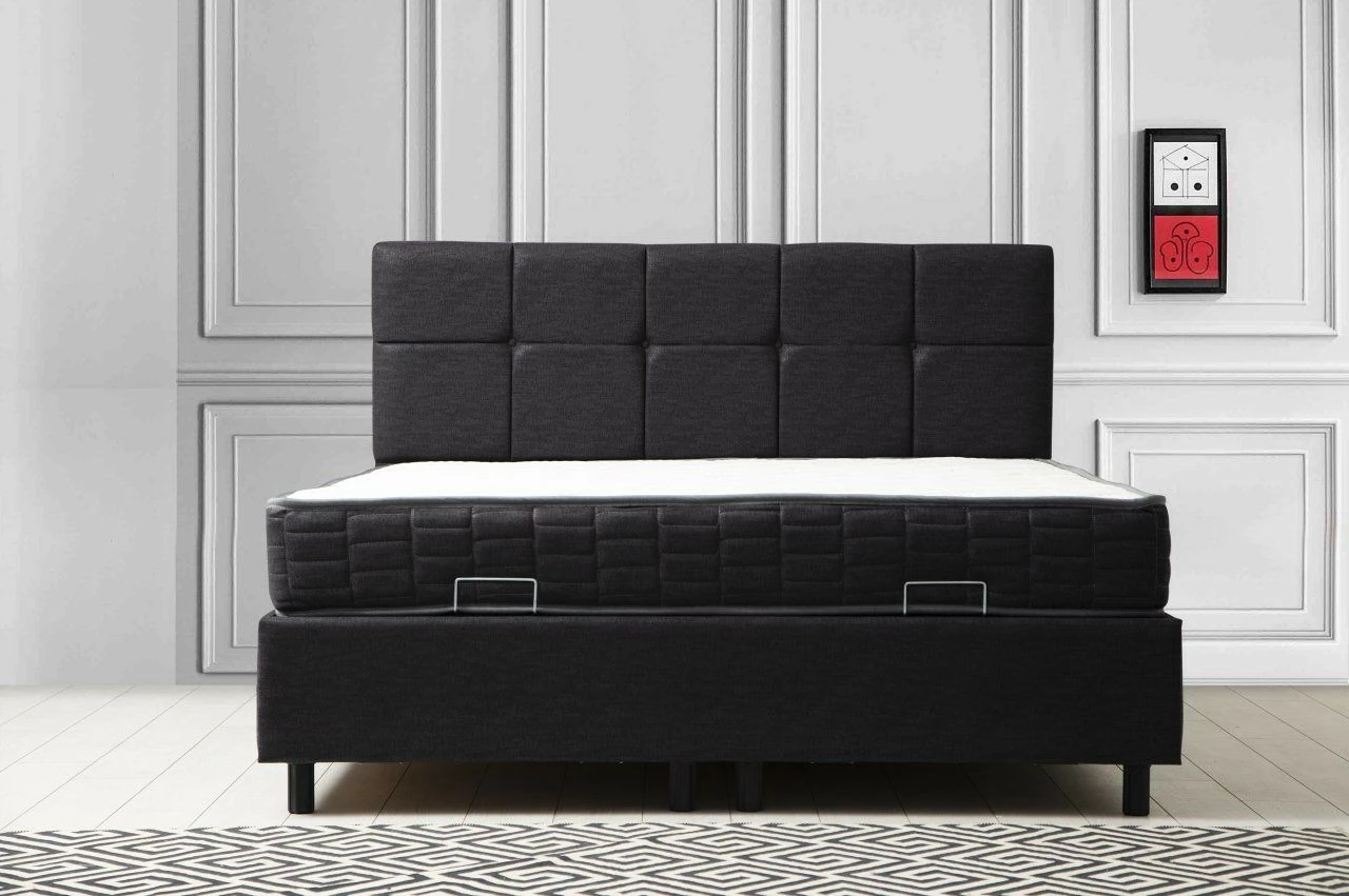 Set dysheku, baza dhe koka e shtratit Skye Decor, Vitalia, 160x200, antracit