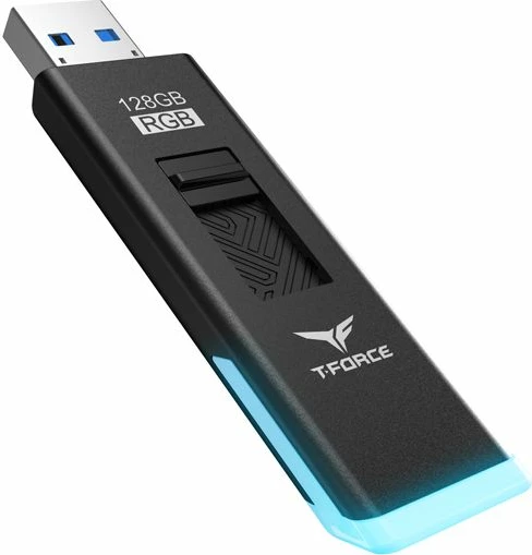 USB memorje TEAMGROUP T-FORCE SPARK RGB TSPARK3128GB01 128GB USB 3.2, e zezë