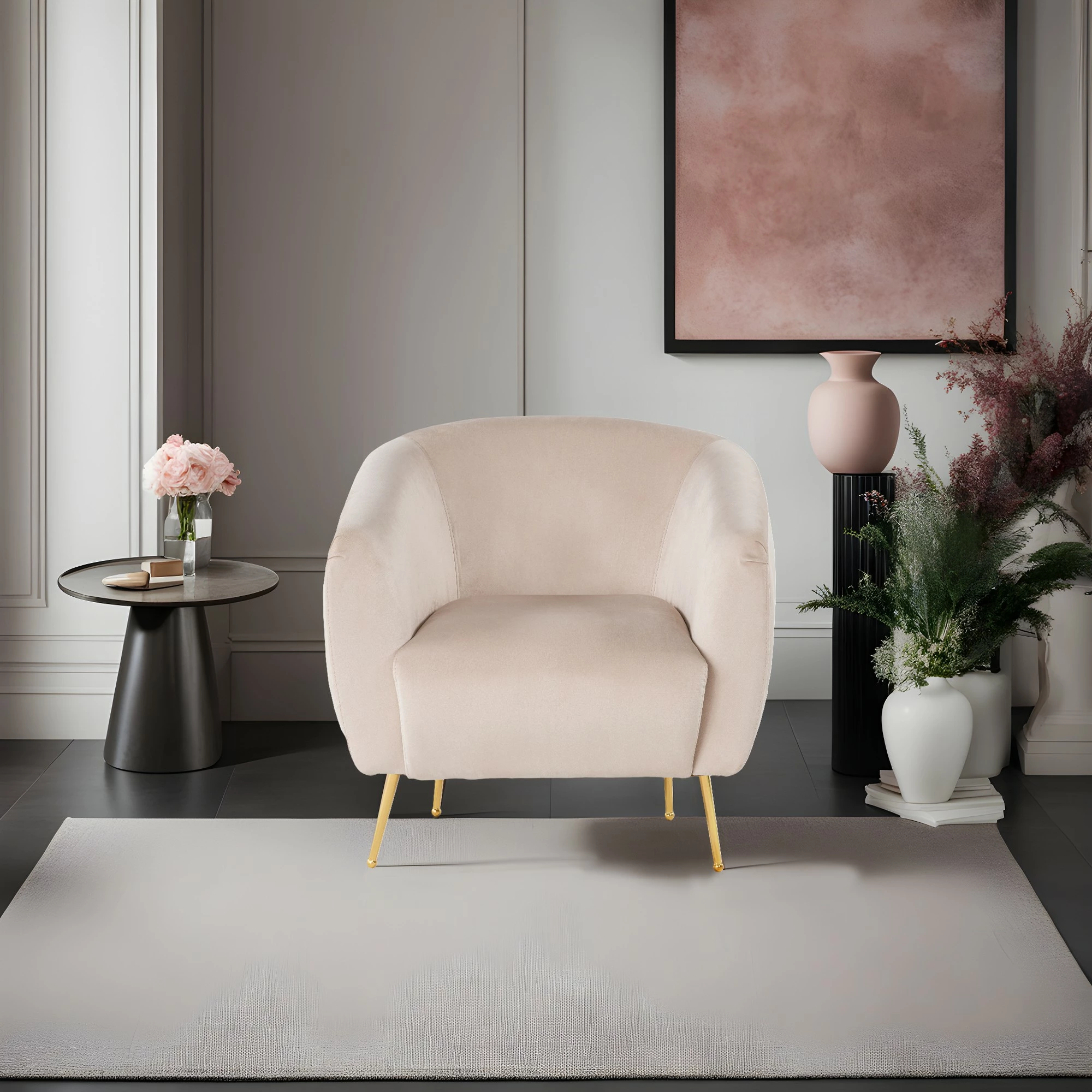Karrige krahu Wing, Atelier del Sofa, bezhë, Wing
