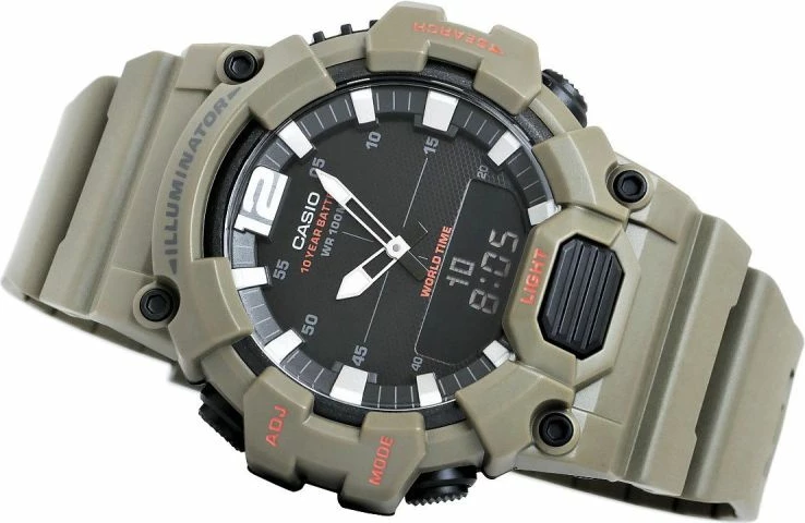 Orë dore për meshkuj CASIO, e zezë