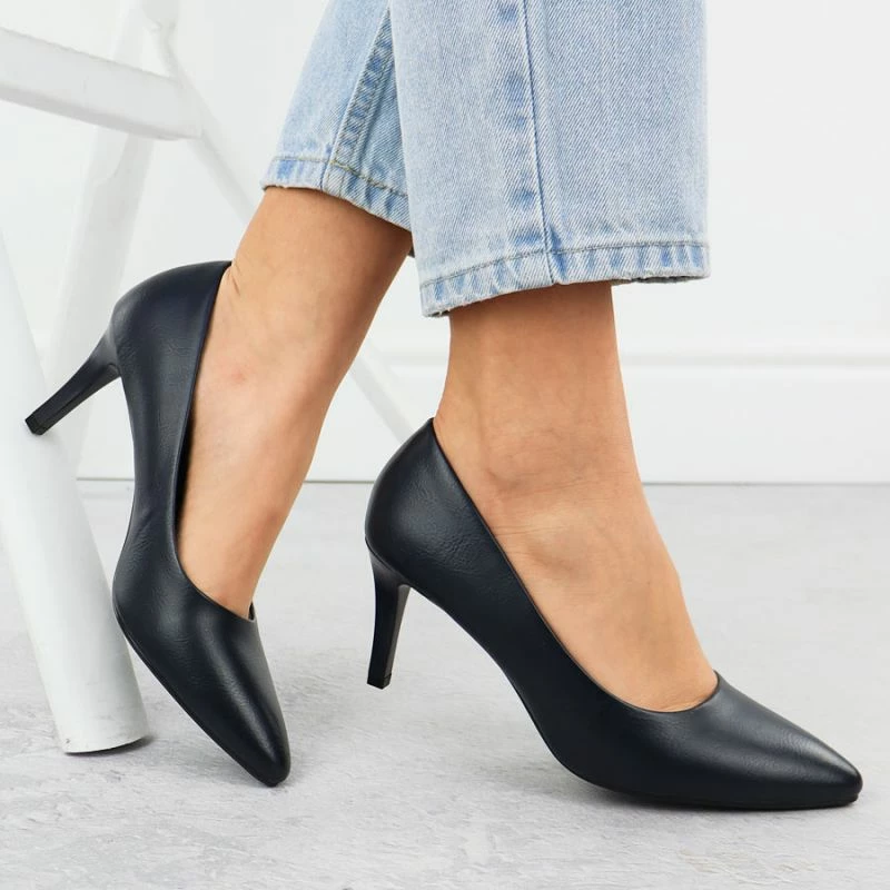 Këpucë elegante femra LEONE Sergio Leone 1336, blu e errët