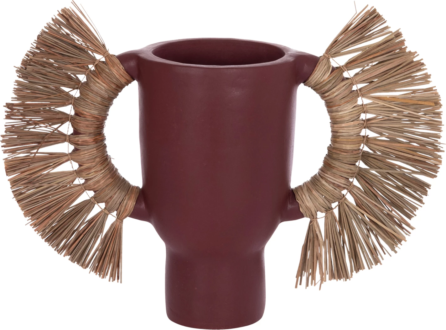 Vazo dekorative tavoline ALICA, terrakotë, ngjyrë kafe e errët, 64x22x38cm