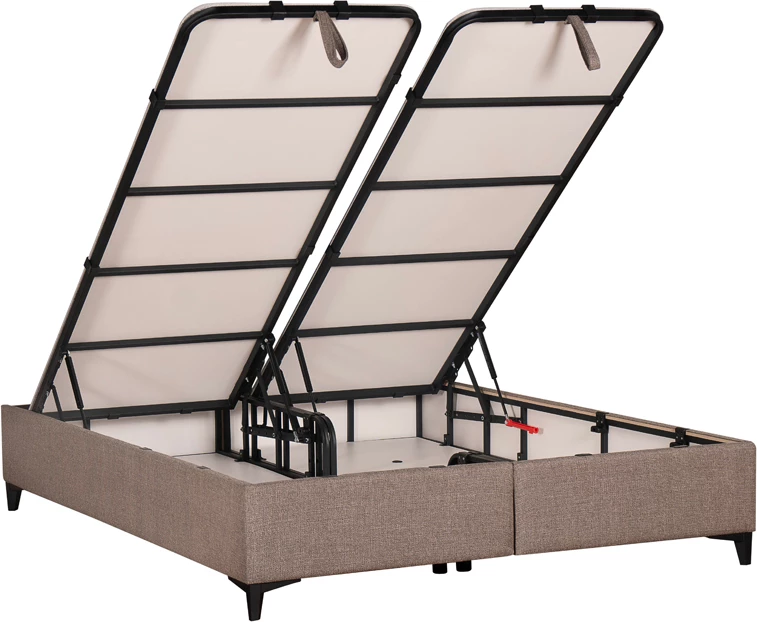 Baze krevati Interno me hapësirë për depo, 160x200cm, ngjyrë gri-kafe, 20-914, 200x160x34