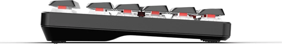 Tastierë mekanike wireless UVI Leaf Wireless, 105 tasta, low-profile OUTEMU Red silent, BT 5.3/2.4GHz/USB-C, bateri 1500mAh, zezë
