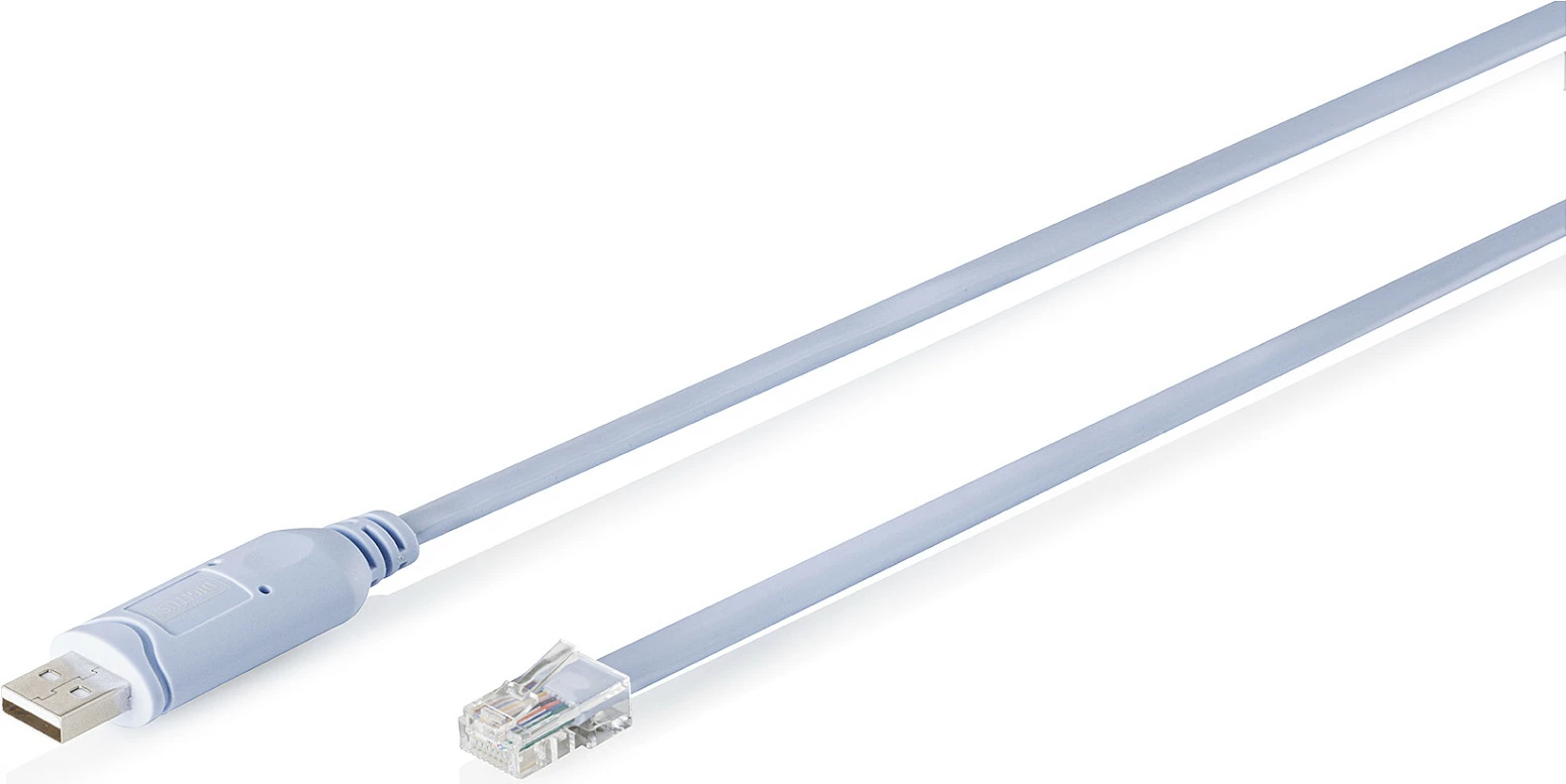 Kabllo konsolë Digitus USB 2.0 në RJ45/RJ-48, 1.8 m, FTDI, e kaltër