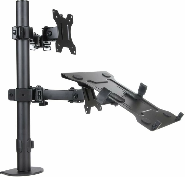 Mbajtës tavoline për monitor dhe laptop Art L-24 (RAMM L-24) 13-32\" VESA 75x75/100x100, i zi