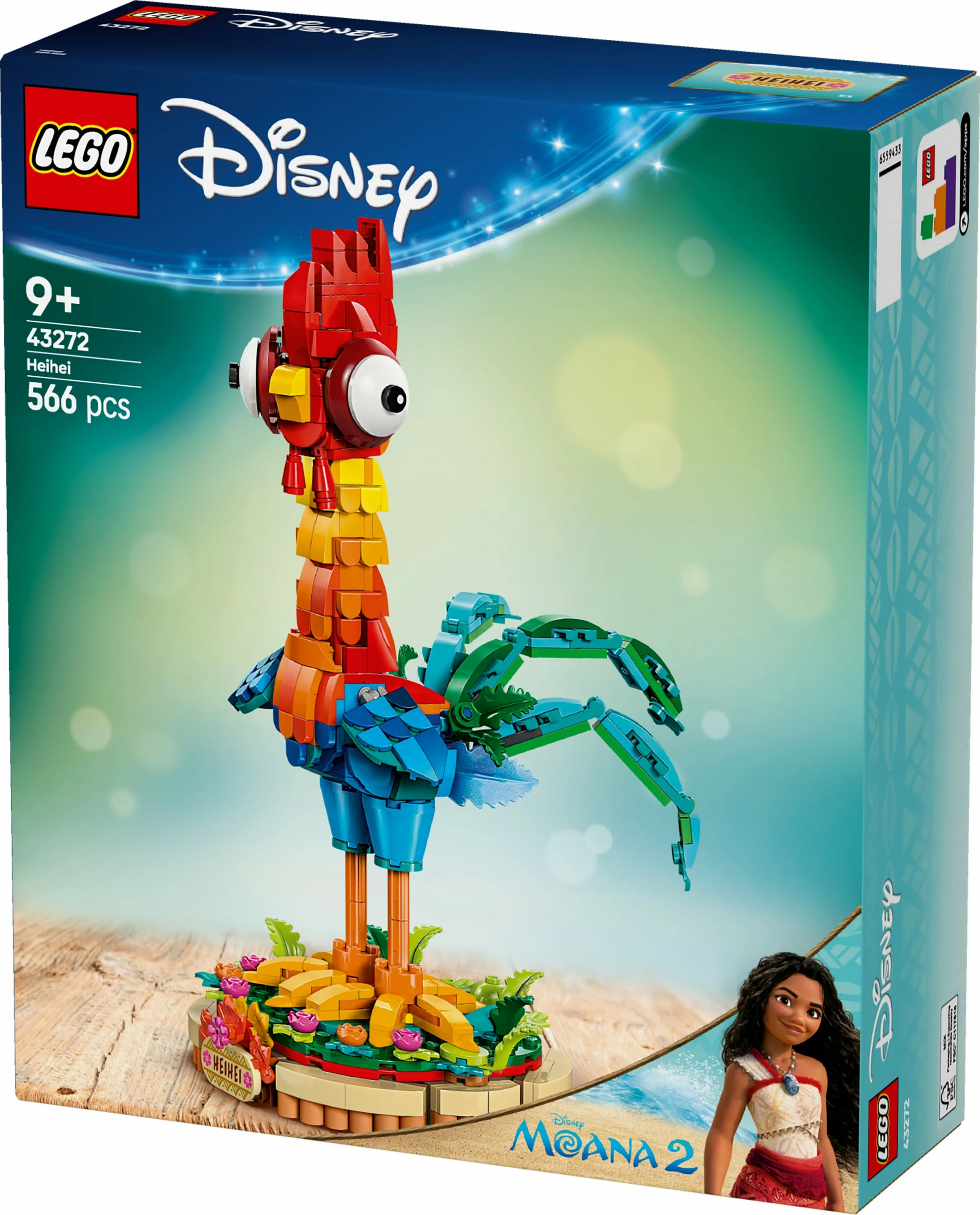 Set ndërtimi LEGO Heihei, 566 pjesë, plastikë, shumëngjyrësh