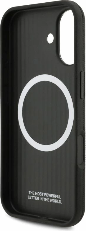 Kapak telefoni BMW M FW Metal Logo MagSafe për iPhone 17, i zi