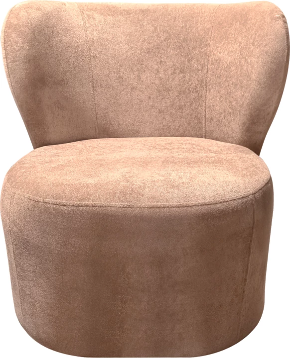 Fotel Veridian, material tekstili, ngjyrë mollë e kalbur, 63x70x66cm