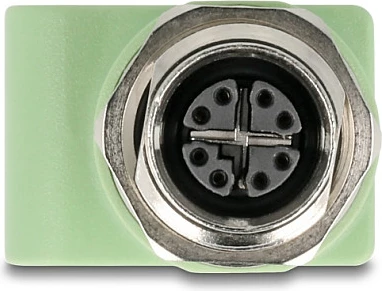 Adaptor rrjeti DeLOCK 60681, M12 femër në RJ45 femër, Cat5e, S/UTP, jeshil