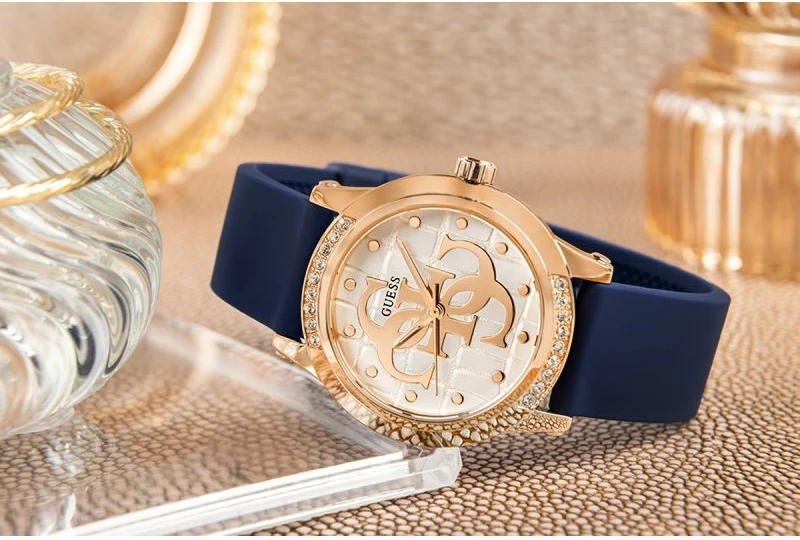Orë dore Guess për femra, navy blue