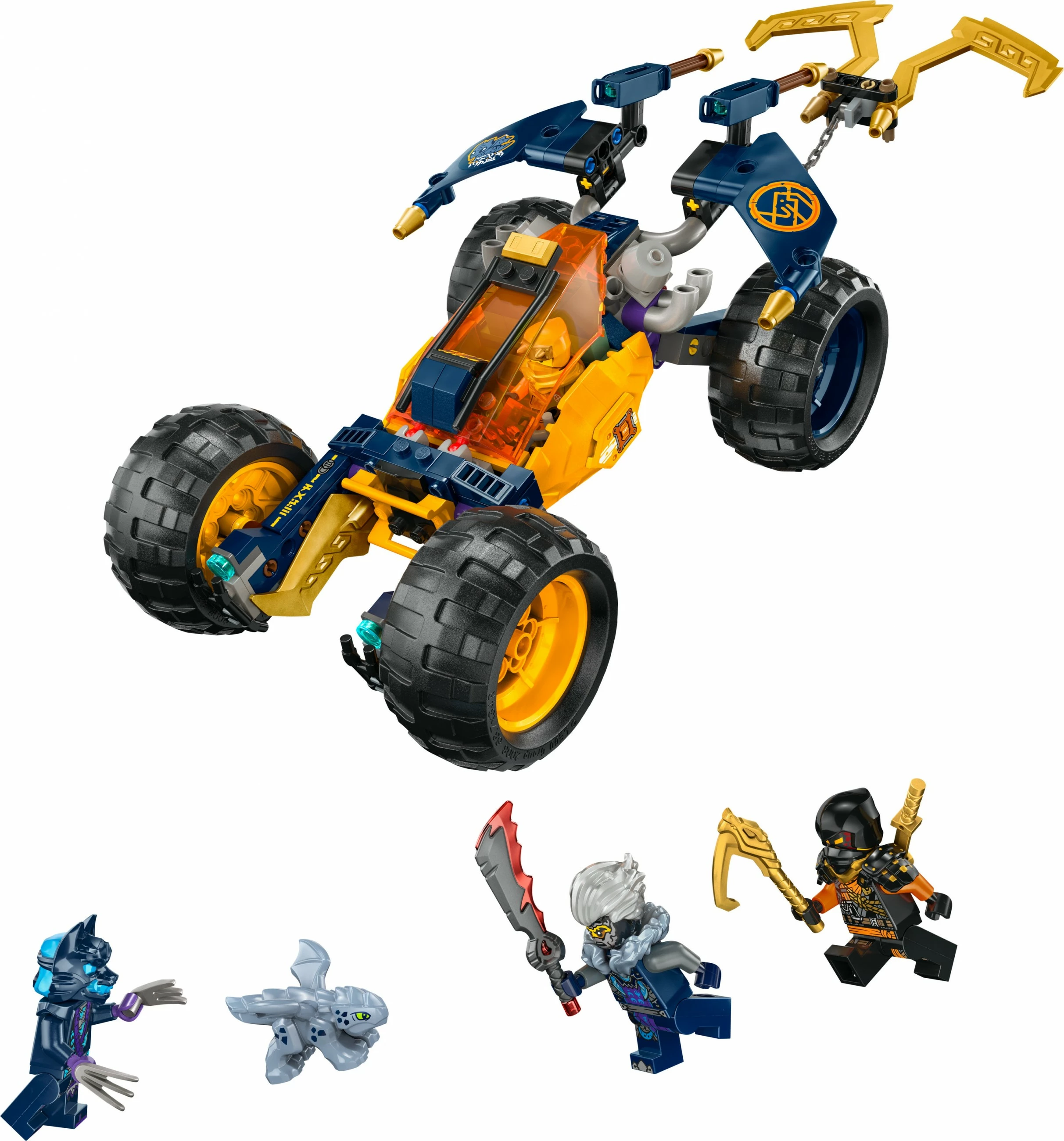 Set ndërtimi LEGO Ninjago 71811 Arins Ninja-Gelndebuggy, 267 pjesë, multikolor