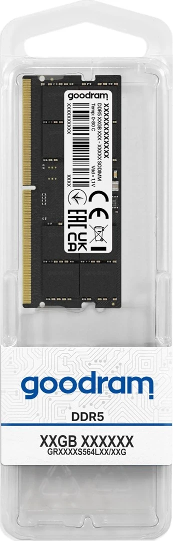 RAM Memorje GoodRam DDR5 SODIMM për notebook, 32GB/4800 CL40