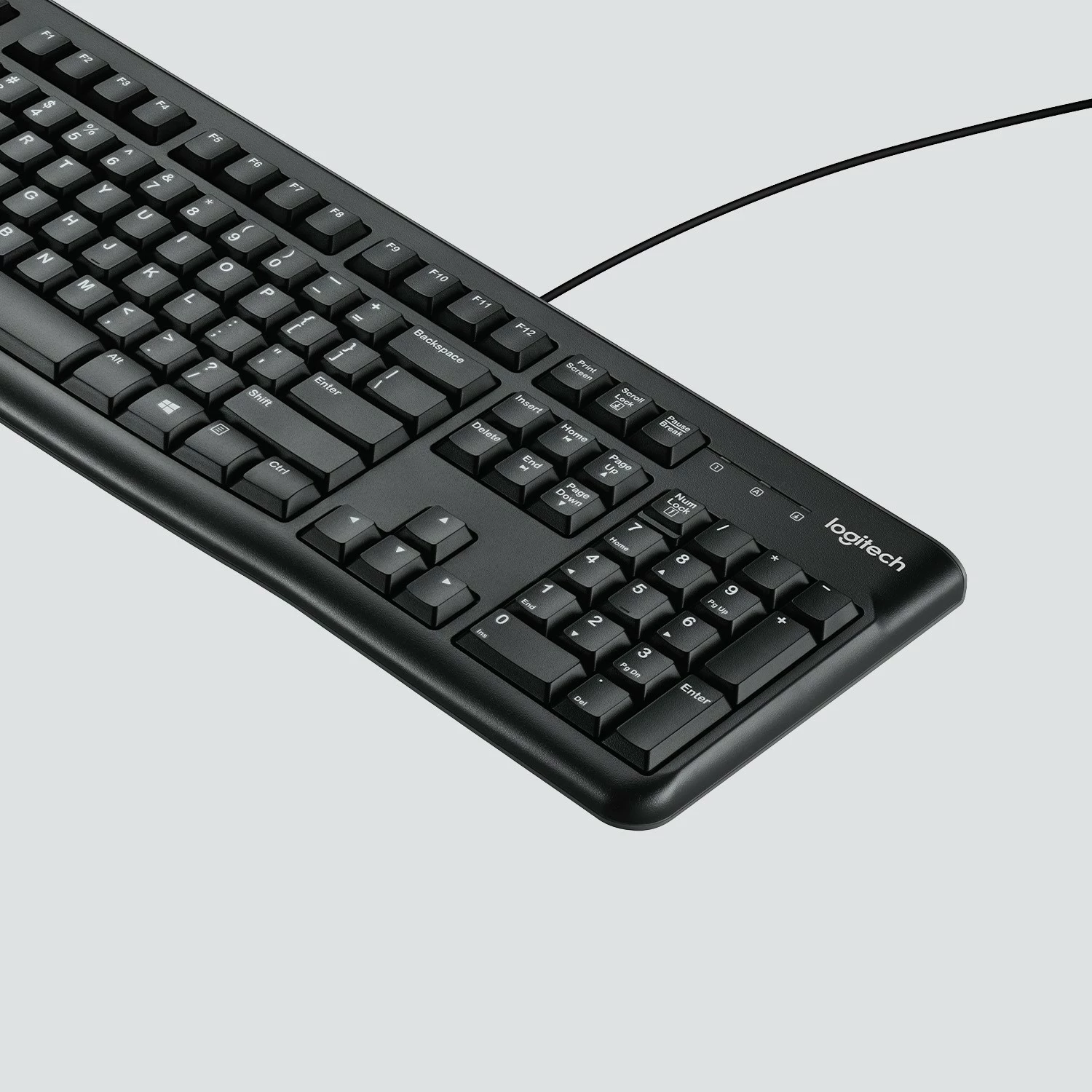 Tastierë Logitech K120, me kabllo, USB, QWERTZ, e zezë