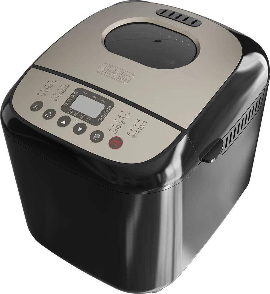 Makina për bërjen e bukës, BLACK+DECKER BXBM600E, e zezë