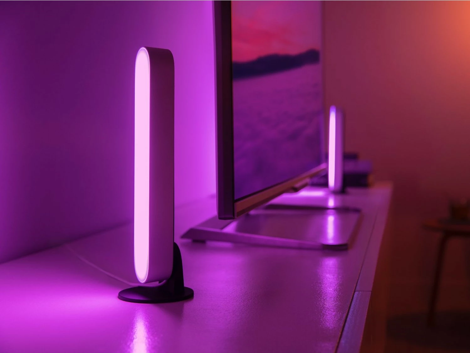 Dritë e zgjuar Philips Hue Play, dy pako, LED, Bluetooth, e bardhë