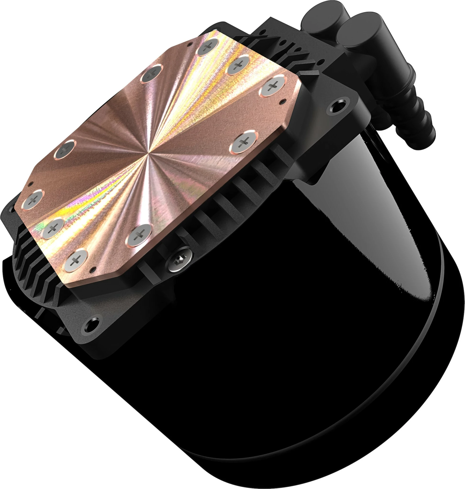 Ftohës me ujë EKL Alpenföhn Gletscherwasser 240 High Speed, ARGB, i zi