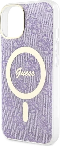 Mbështjellës Guess GUHMP14MH4STU për iPhone 14 Plus 6.7", MagSafe, vjollcë