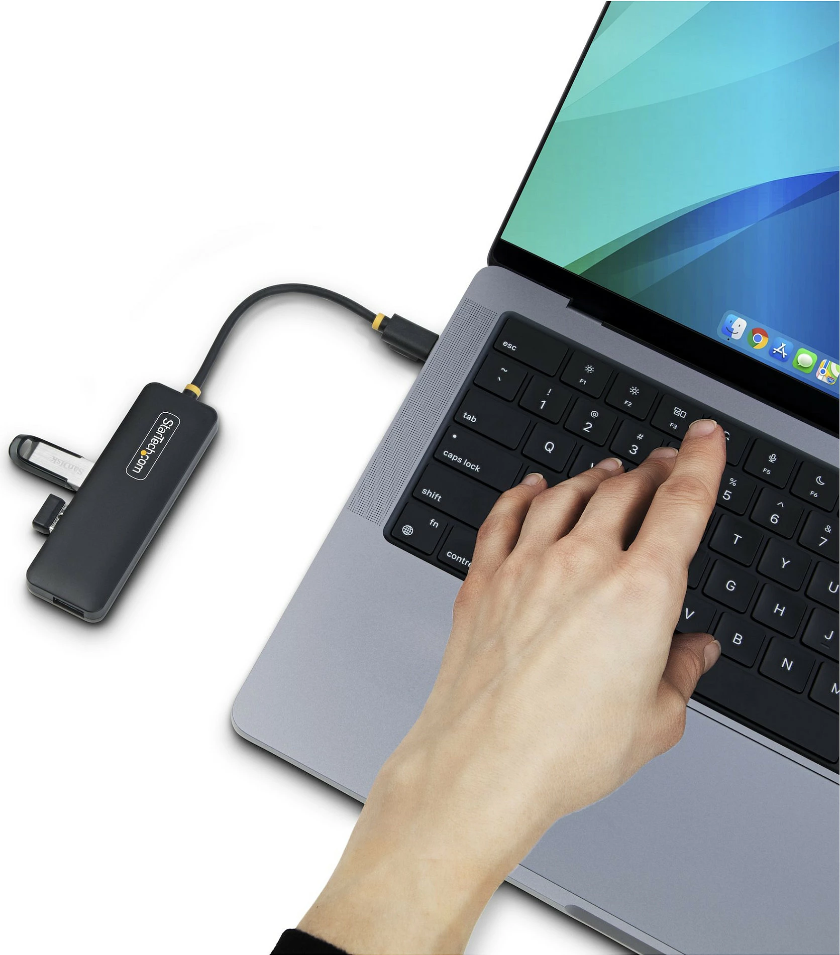 Hub USB-C StarTech 4-Port USB 3.2 Gen 1, 4x USB-A 5Gbps, i zi