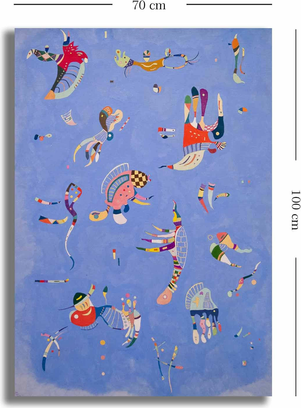 Pikturë dekorative në kanavacë Wallity, shumëngjyrëshe, 70x100cm, 70100KANDINSKY033